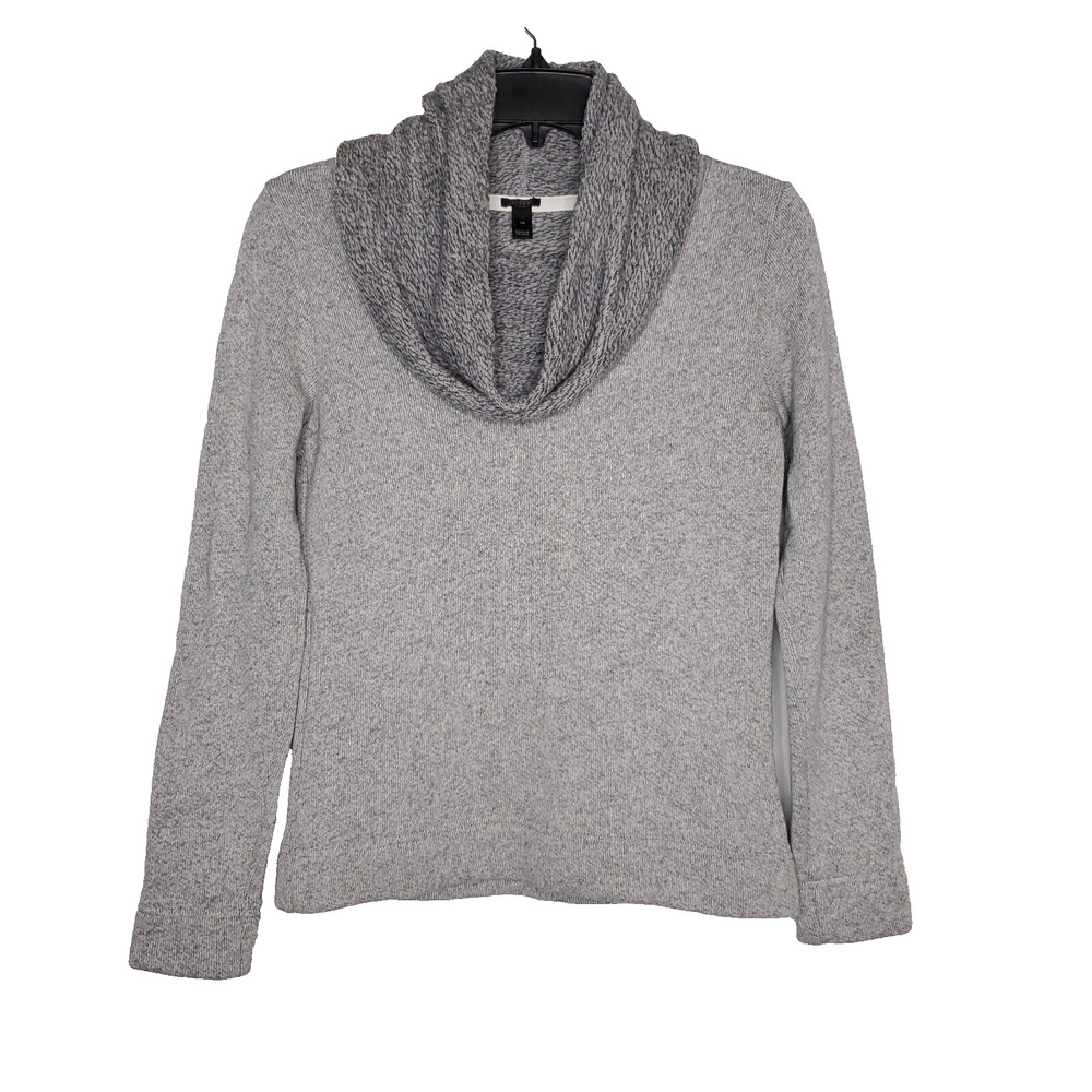J.Crew Sweater Womens SZ XS Gray Cowl Neck Knit Long Sleeve Pullover Top